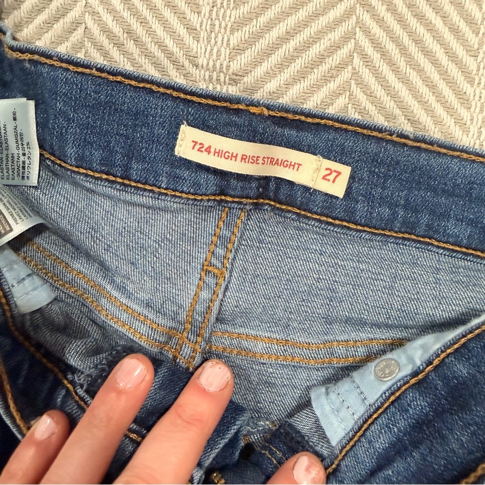 High Rise Straight Women’s Jeans - Blue (Size 27)